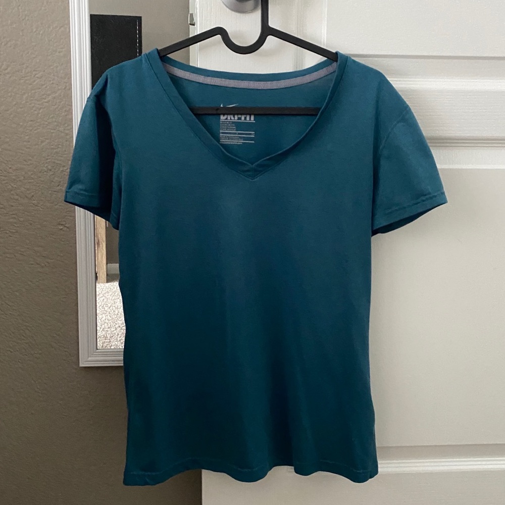Nike teal dri fit tee
